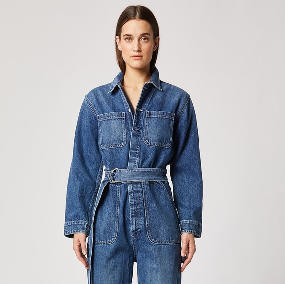 HUDSON Denim Utility Jumpsuit Coverall Suit sz XS - Picture 5 of 11